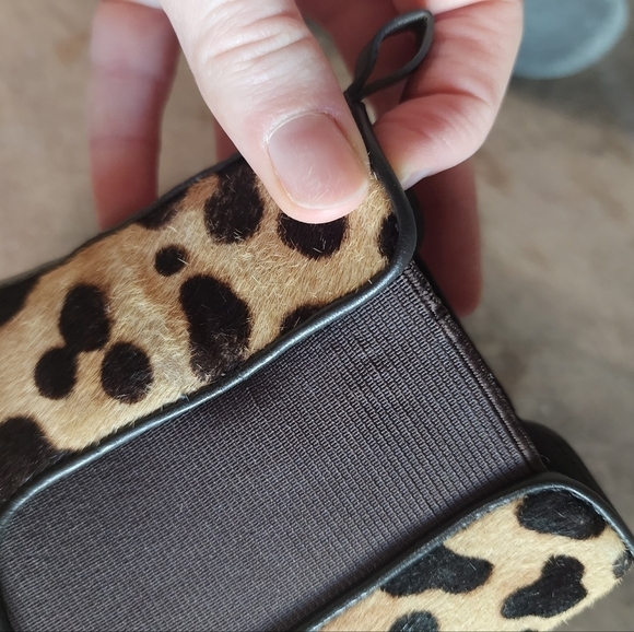 Tory Burch Boots Leopard Print Calf-Hair Chelsea Ankle Bootie 6 - Picture 9 of 15